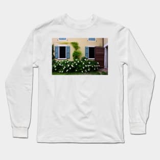 Farmhouse Wall with Windows. Campogalliano, Italy 2011 Long Sleeve T-Shirt